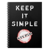 Einfach behalten - Notebook Notizblock (Vorderseite)