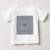 Einfach behalten: Pastel Royal Clarity Pattern Art Baby T-shirt (Vorderseite)
