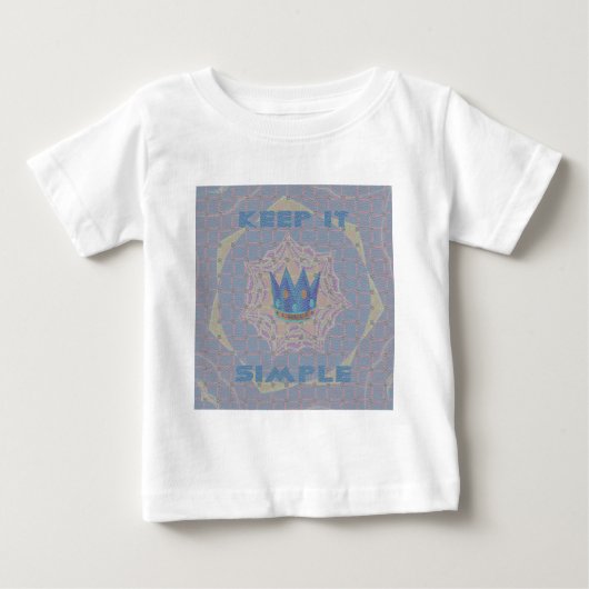 Einfach behalten: Pastel Royal Clarity Pattern Art Baby T-shirt (Vorderseite)