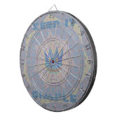 Einfach behalten: Pastel Royal Clarity Pattern Art Dartscheibe (Vorderseite rechts)