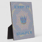 Einfach behalten: Pastel Royal Clarity Pattern Art Fotoplatte (Seite)