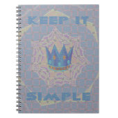 Einfach behalten: Pastel Royal Clarity Pattern Art Notizblock (Vorderseite)