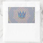 Einfach behalten: Pastel Royal Clarity Pattern Art Rechteckiger Aufkleber (Tasche)
