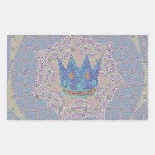 Einfach behalten: Pastel Royal Clarity Pattern Art Rechteckiger Aufkleber