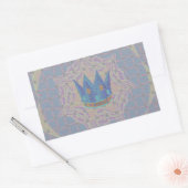 Einfach behalten: Pastel Royal Clarity Pattern Art Rechteckiger Aufkleber (Umschlag)