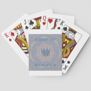 Einfach behalten: Pastel Royal Clarity Pattern Art Spielkarten