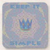 Einfach behalten: Pastel Royal Clarity Pattern Art Untersetzer (Vorderseite)