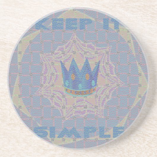 Einfach behalten: Pastel Royal Clarity Pattern Art Untersetzer (Vorne)