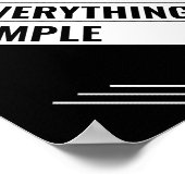 Einfach behalten poster (Ecke)