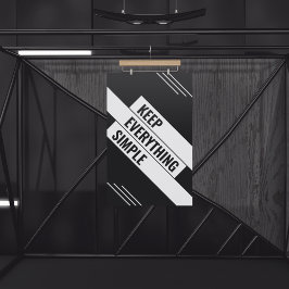 Einfach behalten poster