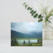 Einfach behalten postkarte (Stehend Vorderseite)