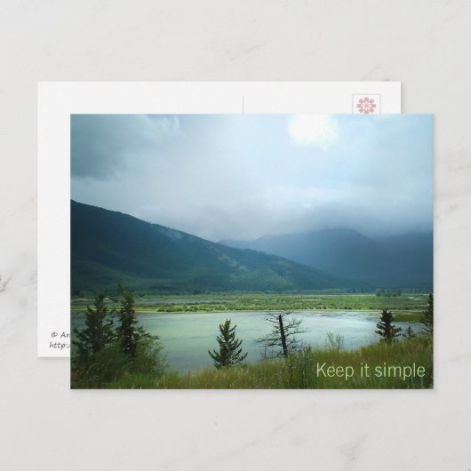 Einfach behalten postkarte (Vorne/Hinten)