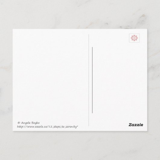 Einfach behalten postkarte (Rückseite)