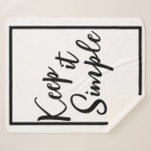 Einfach behalten sherpadecke (Vorderseite (Horizontal))