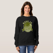 Einfach behalten Wohnwagen Wohnmobil im Camping Sweatshirt (Vorne ganz)