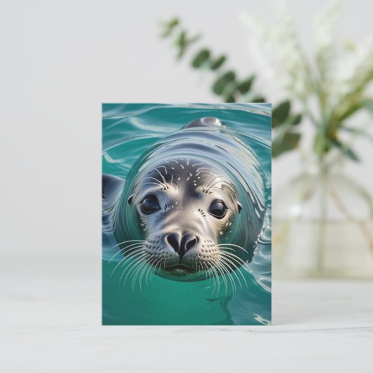 Einfach bei dir einchecken | BEHALTEND TOUCH Postkarte (Stehend Vorderseite)