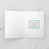 Einfach bei dir einchecken | Niedliches Eichhörnch Karte (Innenseite)