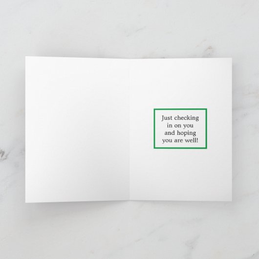 Einfach bei dir einchecken | Niedliches Eichhörnch Karte (Innenseite)