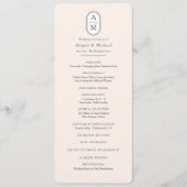 Einfach beige, moderne Initialen Programm (Vorderseite)