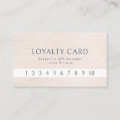 Einfach Beige Moderne Minimalistische Loyalität Visitenkarte (Vorderseite)