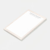 Einfach Beige Modernes Minimalistisch Post-it Klebezettel (angewinkelt)