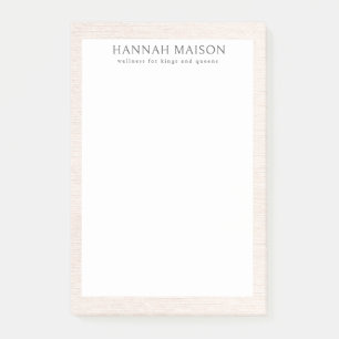 Einfach Beige Modernes Minimalistisch Post-it Klebezettel