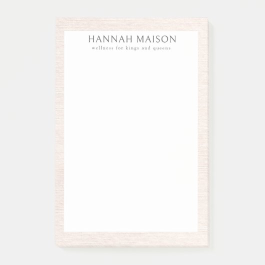 Einfach Beige Modernes Minimalistisch Post-it Klebezettel (Vorderseite)