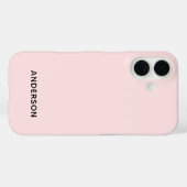Einfach Benutzerdefiniert Personalisiert Pastellro Case-Mate iPhone Hülle (Rückseite (Horizontal))