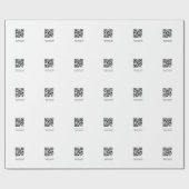 Einfach benutzerdefinierter QR-Code hinzufügen, da Geschenkpapier (Flach)