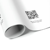 Einfach benutzerdefinierter QR-Code hinzufügen, da Geschenkpapier (Rolleneckpunkt)