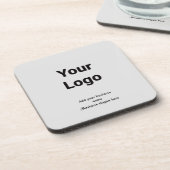 Einfach benutzerdefinierter QR-Code hinzufügen, da Getränkeuntersetzer (Linke Seite)