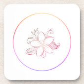 Einfach benutzerdefinierter QR-Code hinzufügen, da Getränkeuntersetzer (Vorderseite)