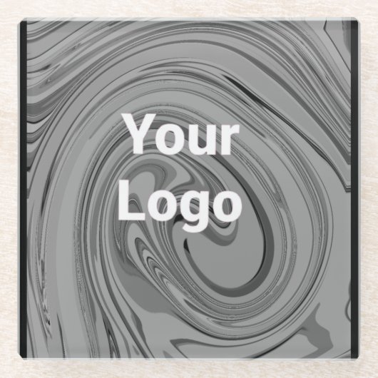 Einfach benutzerdefinierter QR-Code hinzufügen, da Glasuntersetzer (Vorderseite)