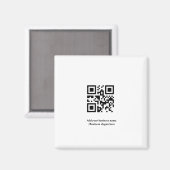 Einfach benutzerdefinierter QR-Code hinzufügen, da Magnet (Vorderseite/Rückseite)