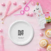 Einfach benutzerdefinierter QR-Code hinzufügen, da Pappteller (Party)