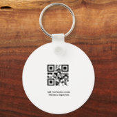 Einfach benutzerdefinierter QR-Code hinzufügen, da Schlüsselanhänger (Vorderseite)