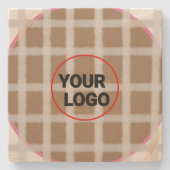 Einfach benutzerdefinierter QR-Code hinzufügen, da Steinuntersetzer (Vorderseite)