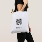 Einfach benutzerdefinierter QR-Code hinzufügen, da Tasche (Von Nahem)