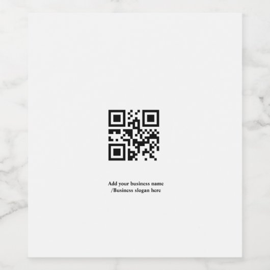 Einfach benutzerdefinierter QR-Code hinzufügen, da Weinetikett (Einzelnes Label)