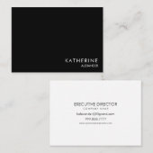 Einfach & Beruflich B/W Visitenkarte (Vorne/Hinten)