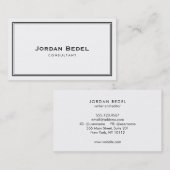 Einfach Beruflich elegant Visitenkarte (Vorne/Hinten)