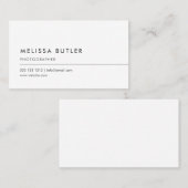 Einfach Beruflich Minimalistisch Visitenkarte (Vorne/Hinten)