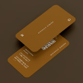 Einfach Beruflich, modern braun Visitenkarte