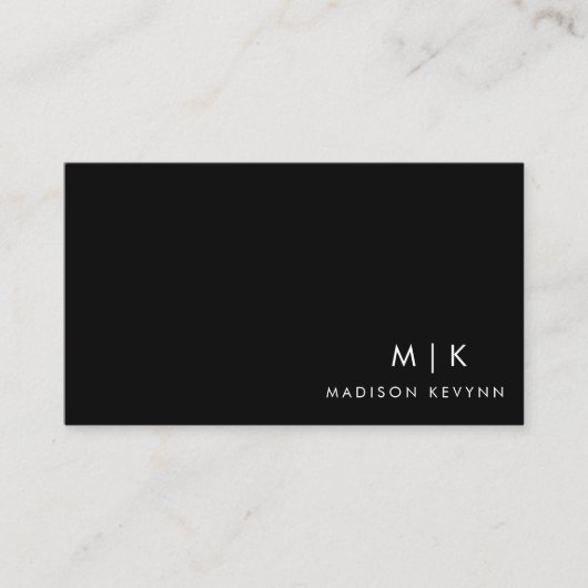 Einfach Beruflich Schlicht Visitenkarte (Vorderseite)