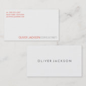 Einfach Beruflich Visitenkarte (Vorne/Hinten)