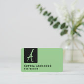 Einfach Beruflicher, horizontaler Bus für Black Co Visitenkarte (Stehend Vorderseite)