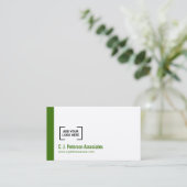 Einfach beruflicher QR-Code Visitenkarte (Stehend Vorderseite)