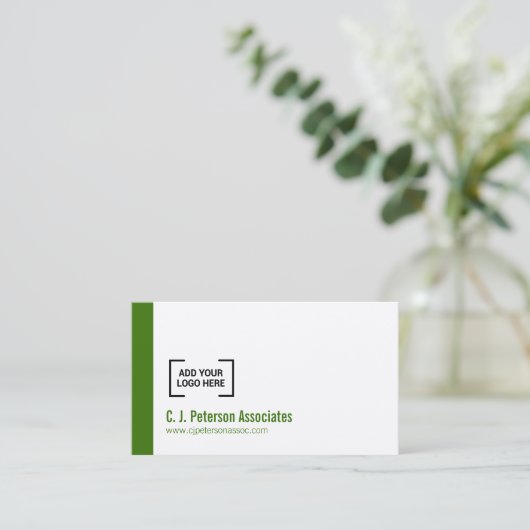 Einfach beruflicher QR-Code Visitenkarte (Stehend Vorderseite)