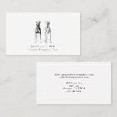 Einfach Beruflicher Tierarzt Visitenkarte (Vorne/Hinten)