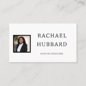 Einfach Berufliches Bild, Qr-Code Visitenkarte (Vorderseite)